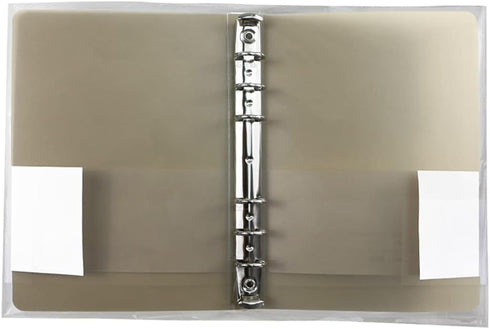 3 Pack A5 A6 B5 Round Ring Binder Cover 6-Ring 9-Ring PVC Binder Covers Refillable Notebook Loose Leaf Binder Protector (Inner Paper Not Included)...