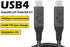 1-Foot USB4 Cable Compatible with Thunderbolt 3, Thunderbolt 4 and USB-C - Supports 8K HD Display, 40gbps Data Transfer, 240W Charging......