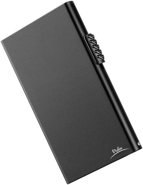 Pop Up Wallet, Slim Minimalist Credit Card Holder For Men And Women, Card Holder for 7 Cards, RFID Protection Ultra Slim Metal Wallet (Aluminum, b...