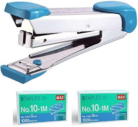 Max HD-10 Stapler Set with 2 Boxes (2000) Staples. Staple Up to 15 Sheets of Normal Paper....