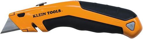 Klein Tools 44133 Heavy Duty Utility Knife, Retractable, Adjustable, with Wire Stripper, Klein-Kurve Handle...