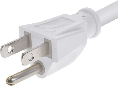 Monoprice Heavy Duty Power Cord - NEMA 5-15P to IEC 60320 C15, 14AWG, 15A/1875W, 125V, SJT, 8ft, White...