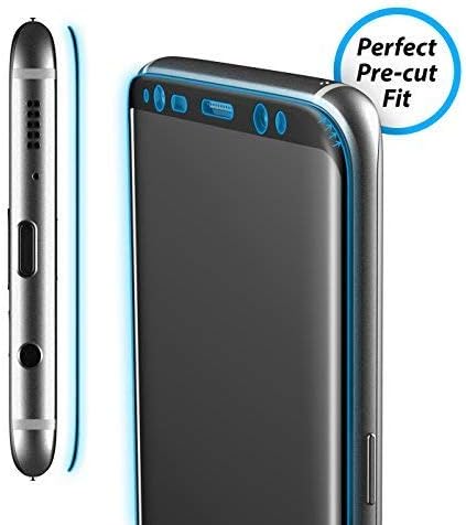 Samsung Galaxy S9 Tempered Glass Screen Protector, Curved MagGlass (SR90 Scratchproof/Shatterproof) Full Lens & Sensor Coverage Screen Guard (Incl...