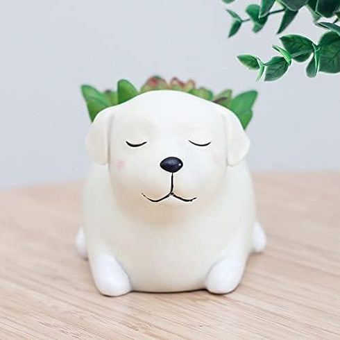Succulent Planter Pots,Shape of Labrador Dog for Office House Balcony Landscape Creative Decorative Flower Pots...