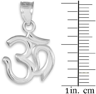 925 Sterling Silver Hindu Meditation Charm Yoga "Om" (Aum) Pendant...