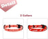 2 Pack Valentine’s Day Dog Collar Adjustable Heavy Duty Nylon Holiday Pet Collars Red and Pink Large...