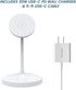 Techsmarter 2-in-1 Magnetic Wireless Charging Stand with 20W USB-C Wall Charger & 5ft USB-C Cable. Compatible with iPhone 12, 13, 14 and headphone...