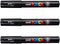 UNI-Ball POSCA Marker Pen PC-1M - Black - Pack of 3 PENS...