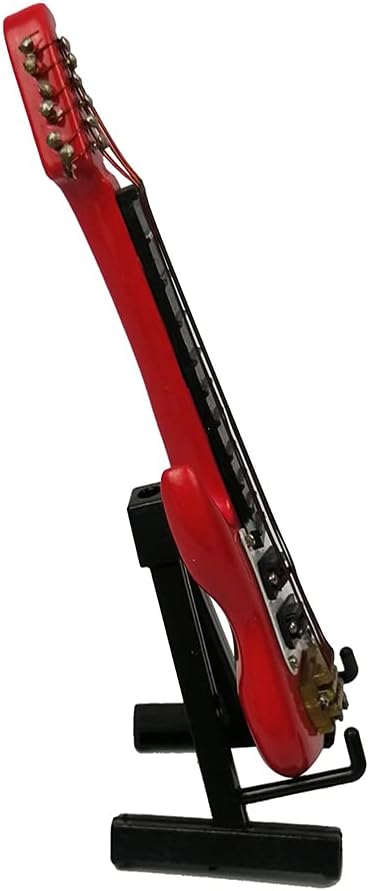 ALANO Mini Guitar Ornaments Mini Musical Instrument Guitar Model Holiday Dollhouse Model Home Decoration (GE23R-10)...