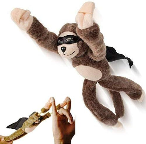 Flying Screaming Monkey Flingshot, Novelty Flingshot Monkey Slingshot Flying Stuffed Screaming Monkey Plush Doll Toy Xmas Gift (1)...