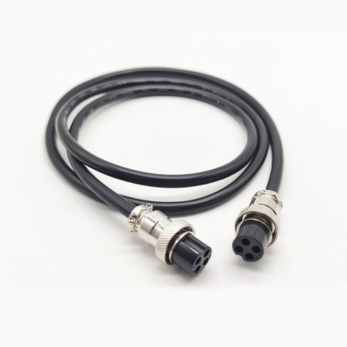 3.28 ft GX16 4 Pin Double Female Head Aviation Cordset, GX16 4Pins Female to Female Connector Electrical Cable Panel Mount Circular Metal Aviation...