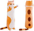 shangman Lovely Plush Cat Doll Cute Cartoon Soft Stuffed Kitten Long Throw Sleeping Pillow Toy Gift for Kids Girlfriend Multiple Size (Brown,50cm/...
