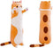 shangman Lovely Plush Cat Doll Cute Cartoon Soft Stuffed Kitten Pillow Long Throw Sleeping Toy Gift for Kids Girlfriend Multiple Size (Brown,70cm/...