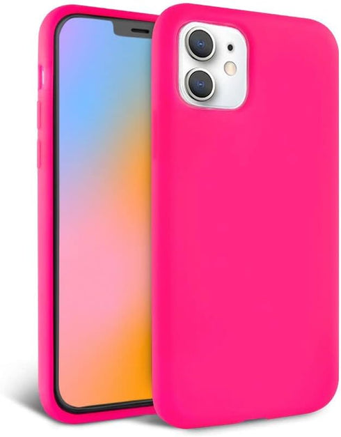 FELONY CASE for iPhone 11 - Neon Pink Case, Liquid Silicone with Anti-Scratch Microfiber Lining, 360° Shockproof Protective Cover...