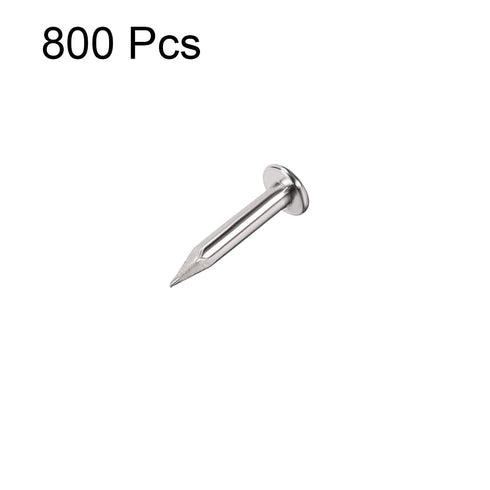 uxcell Small Tiny Hardware Nails Carbon Steel 1.2X6mm(DxL) for DIY Decorative Wooden Boxes Accessories Silver Tone 800pcs...