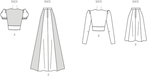 McCall's Misses' 1970's Vintage Top and Skirt Sewing Pattern Kit, Design Code M8431, Sizes 8-10-12-14-16...