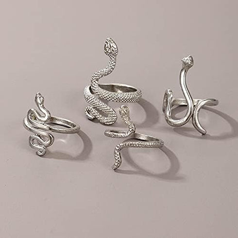 CSIYANJRY99 Silver Knuckle Ring Set for Women, Bohemian Vintage Stackable Mushroom Ring Finger Ring Aesthetic Jewelry...