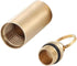 2pcs Brass Pill Holder Keychain Container Waterproof Pill Holder with Key Ring Pill Holder Container for Outdoor Travel Camping Daily Use...