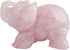 mookaitedecor Rose Quartz Elephant Crystal Sculpture Statue Healing Reiki Pocket Gemstone Figurines Crafts 1.5 Inch...