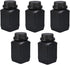 8.45oz/5Pcs Plastic Lab Chemical Reagent Bottles, Square Sample Storage Container, Plastic Chemical Container Bottle with Anti-theft Cap, Wide Mou...