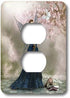 3dRose lsp_172916_6 Fairy Hold a Butterfly in Her Hand on a Fantasy Landscape Light Switch Cover...