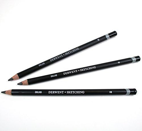 Derwent Sketching Pencils, 4mm Core, Pack, 4 Count (39003)...