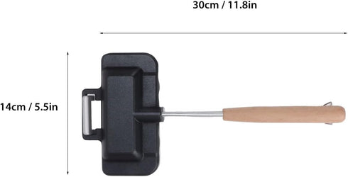 Haofy Sandwich Double Sided Skillet Sandwich Baking Pan Bread Crimp Sealing Baking Pan Double Sided Toasting...