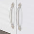 Modern Style Zinc Alloy Handle, Solid Ivory White Gold Edge Handle Wardrobe Bedside Cabinet Tv Cabinet Dressing Table Drawer Handle Hardware Furni...