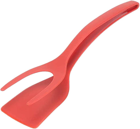 Egg Spatula, Grip and Flipp Tongs Spatula, Fried Eggs Turners, 2 in 1 Omelette Clamp, Frying Turning Grilling Kitchen Cooking Tool for Omelette, P...