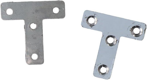10 Pieces 2.36'' x 2.36'' L Shape Flat Bracket Flat Corner Brace for Wood Desk Chair Cabinet Drawer Closet Frame Furniture...