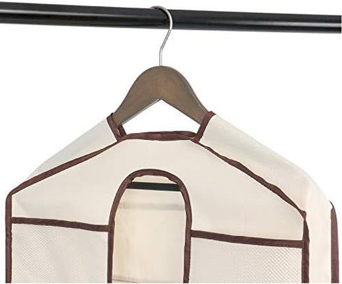 Hanger Diversion Safe, Hanging Closet Safe with Dual-Sided Pocket, Fits Under Hanging Clothes to Hide Guns Money Stash Jewelry Documents Valuables...