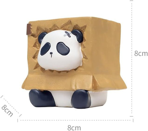 Panda Succulent Pots with Drainage Creative Plants Flower Pot Small Animal Planter 3.15inch Garden Living Room Desk Ornaments Cactus Gifts Gift (S...