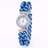 Weicam 4pc Women Crystal Pearl Bracelet Analog Quartz Wrist Watch Wholesale Watches...