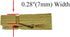 HAHIYO Gold Wooden Clothes Pins Clothespins Small Do NOT Fall Apart 1.38 inches Length 50 Pack Sturdy Strong Springs No Rust No Discoloration for ...
