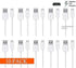 Pack of 10 Quick Charge Micro USB Cable Rapid Charging Sync Cord Fast Charger for Samsung Galaxy S7 Edge S6 S4 J8 J7 Prime Pro Note 5 4 2 LG V10 G...