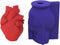 3D Heart Candle Molds Soap Molds Halloween Human Organs Heart Chocolate Cake Baking Moulds Fondant Cake Molds...