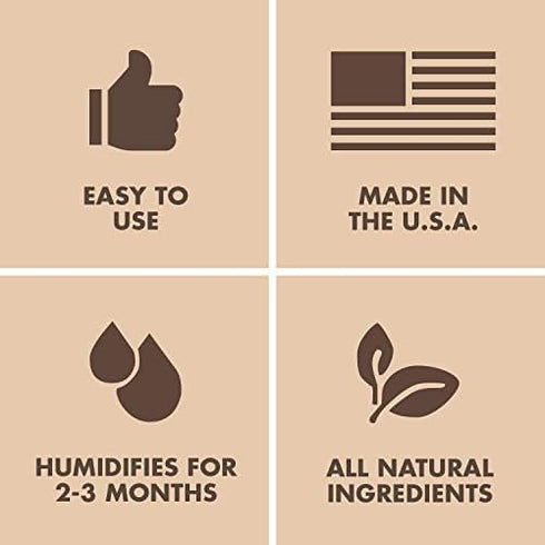 Boveda 69% Two-Way Humidity Control Pack For Large Wood Humidifier Boxes & Plastic or Electric Coolers – Size 320– Single – Moisture Absorber – Hu...