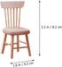 Toyvian 6 pcs 1: 12 Scale Dollhouse Chairs Mini Wood Chair Miniature Furniture Photograph Layout Props for Dollhouse Lanscape Garden...