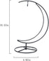 Ornament Display Stand Air Plant Stand Iron Hanging Stand Flower Pot Stand Rack Holder for Hanging Glass Globe Witch Ball Terrarium Christmas Orna...
