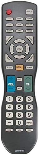 Smartby New Apex LED LCD TV Remote Control LD200RM LD220RM LD4088RM for These Models: JE3708 LD 3249 LD3288 LD4077 LD4088 LD4688 LE 3212 LE40H88 L...