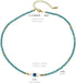 Evil Eye Crystal Y2k Beaded Necklace Retro Handmade Bamboo Knot Rhinestone Beaded Choker Necklace Stainless Steel Clasp Chain for Teen Girls Woman...