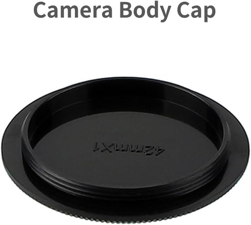 2 Pack Rear Lens Cap and Camera Body Cap Cover Kit for M42 Screw Mount SLR Film Camera and Lens...