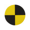 (120 PCS) TOSUKKI Crash Test Stickers,Crash Test Targets,Crash Test Markers,Crash Test Dummy Stickers Reflective (Ø 40 mm)...