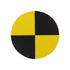 (120 PCS) TOSUKKI Crash Test Stickers,Crash Test Targets,Crash Test Markers,Crash Test Dummy Stickers Reflective (Ø 40 mm)...
