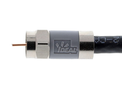 IDEAL INDUSTRIES INC. 85-069 Nickel Push-On F-Connectors (4 Pack)...
