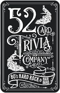 Hard Rock & Hair Band Trivia, Trivia Games for Adults, 80's Rock Music Trivia, Monsters of Rock Trivia, Travel Trivia Card Game, Music Trivia Card...