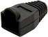 RilexAwhile 100 Pcs Black Soft Plastic CAT5E CAT6 Ethernet RJ45 Cable Cap Connector Boots Plug Cover Strain Relief Boots (Black)...