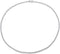 Unisex Micro Skinny Magnificent 2mm Silver Finish One Row Tennis Necklace Cubic Zirconia Choker Necklace 14-22" Bracelet 6.5-8'...