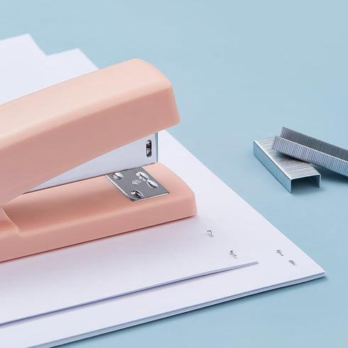 Pink Stapler, Desktop Staplers with 1000 Staples,Office Stapler,25 Sheet Capacity (Pink)...