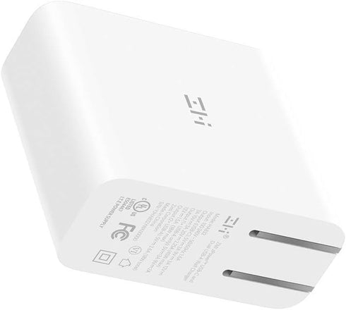 ZMI zPower 3-Port Travel Charger with 25W PPS Support: 45W USB-C PD and 18W-Split Dual USB-A Wall Charger (White) [Note: This is Not a 45W PPS Cha...